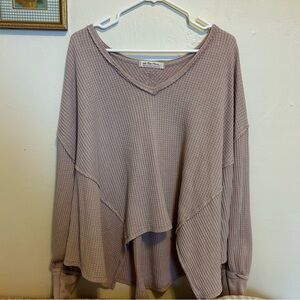 Free People We The Free Coraline Thermal Top - Pale Pink